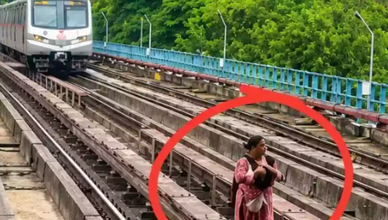 Woman steps on Metro tracks at Masterda Surya Sen station to change platforms, video goes viral