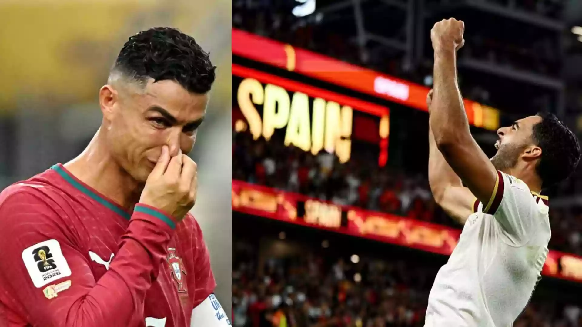 Merino leaves Ronaldo with tears as Spain beats Portugal 1-0